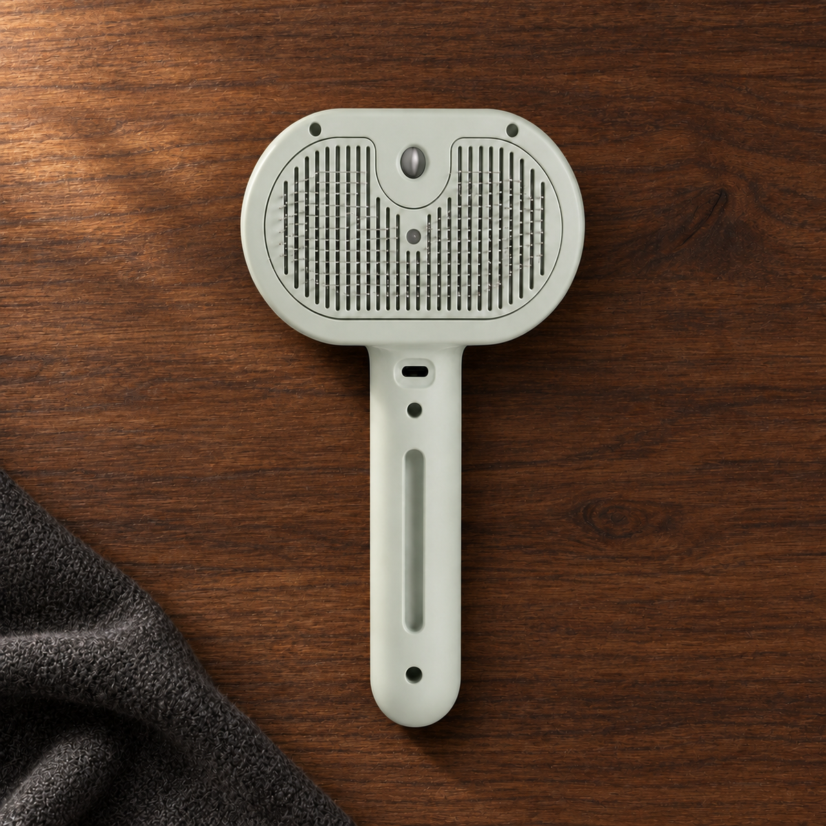 FurGlide self-cleaning pet brush in Sage