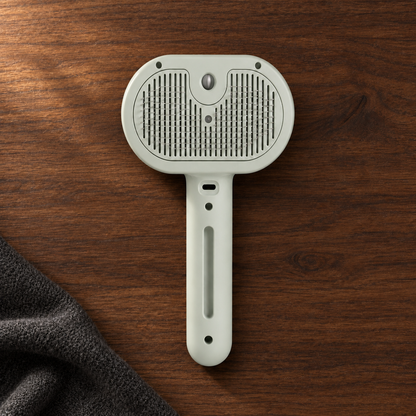 FurGlide self-cleaning pet brush in Sage